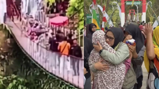 Kabar terkini Bupati Pangandaran Citra Pitriyami yang terkena musibah jembatan Gantung Pongpet ambruk