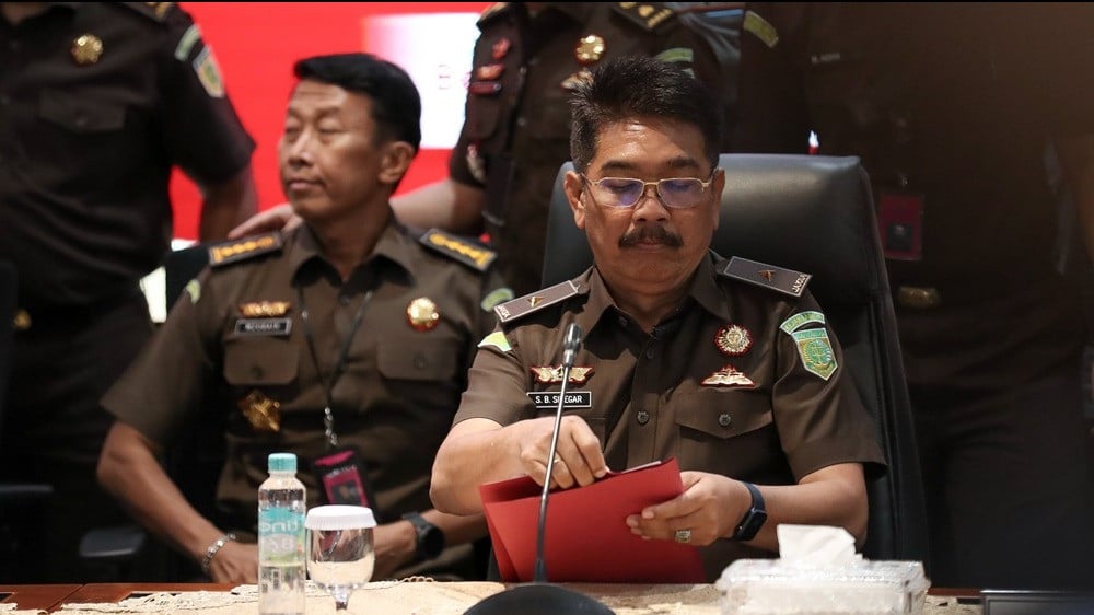 Kejaksaan Agung RI sita uang Rp401 Miliar terkait dugaan korupsi tata kelola nikel PT. Citra Nugraha Indotama (CNI), di Kejagung, Jakarta Selatan, Senin (31/8/2026)
