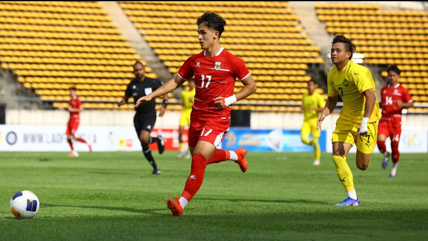 Amar Brkic di laga Timnas Indonesia U-20 Vs Malaysia