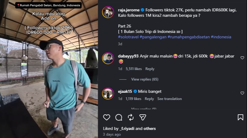 Turis Malaysia kena pungli di Rumah Pengabdi Setan, Bandung