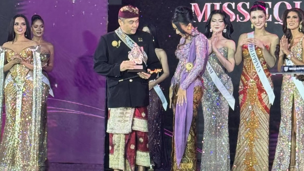 Anggota DPD RI perwakilan Bali sekaligus senator, Arya Wedakarna saat menghadiri Miss Equality World 2026