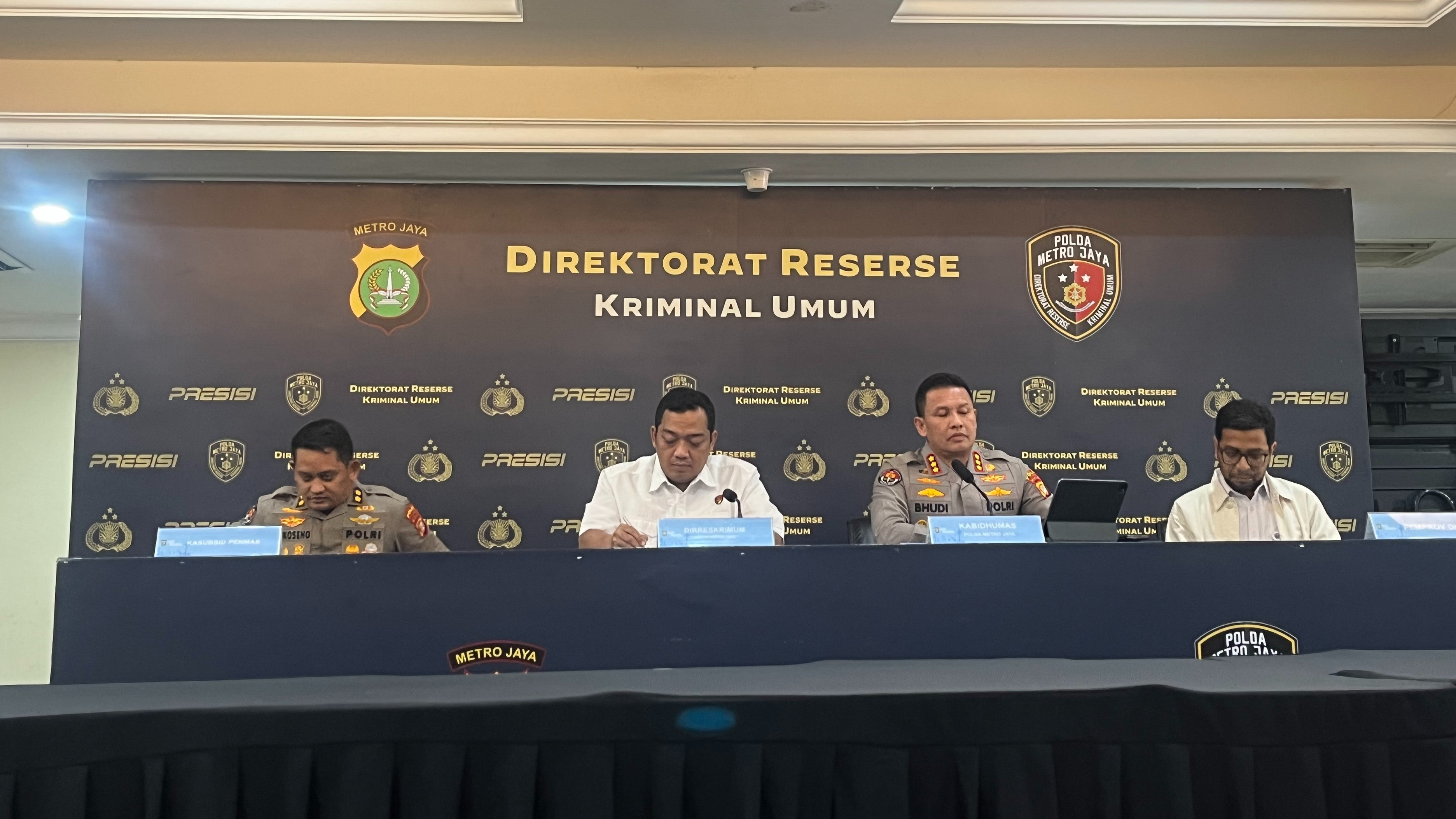Konferensi Pers di Polda Metro Jaya, Rabu (2/9/2026).