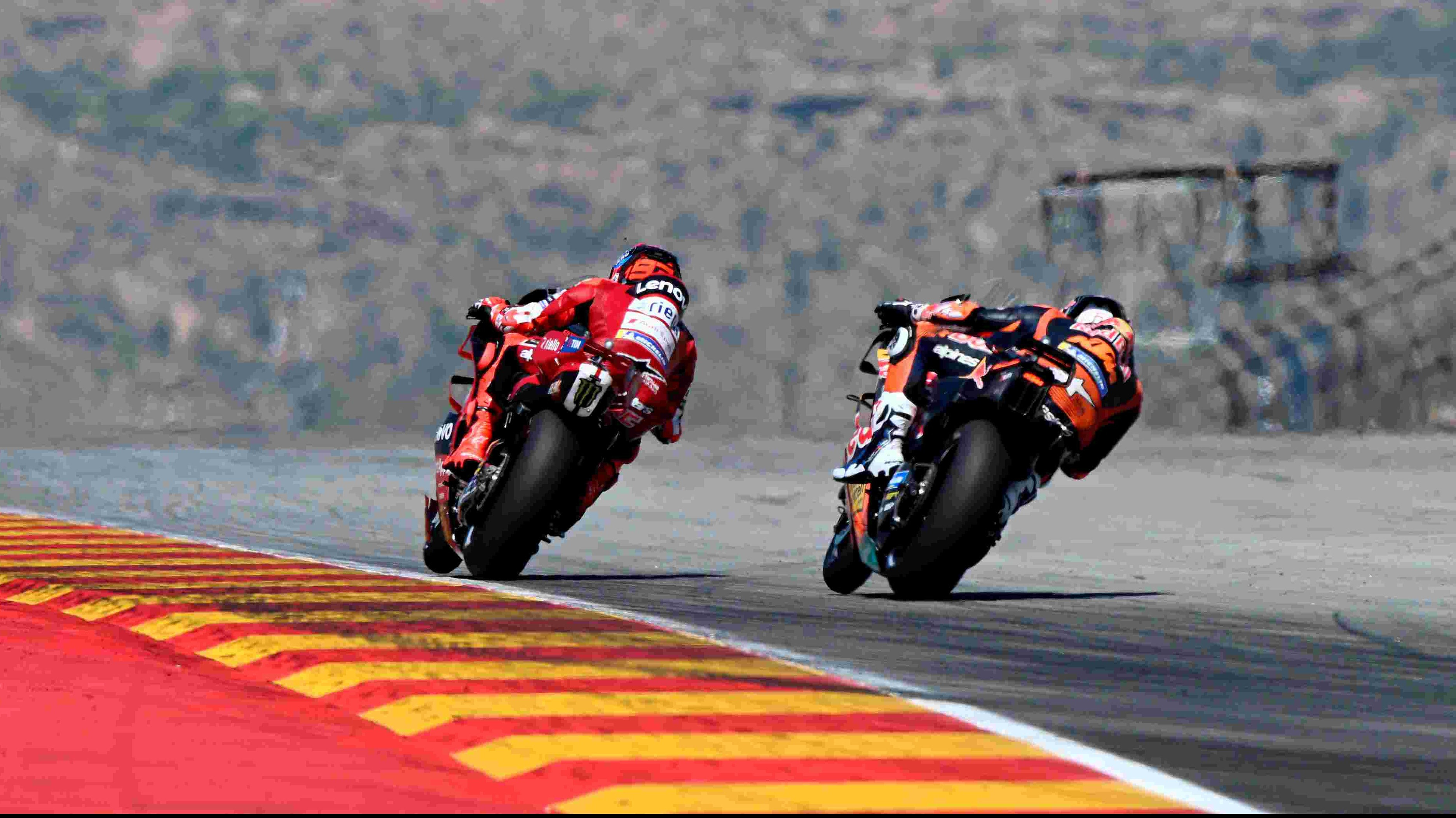 Marc Marquez dan Pedro Acosta di MotoGP Aragon 2026