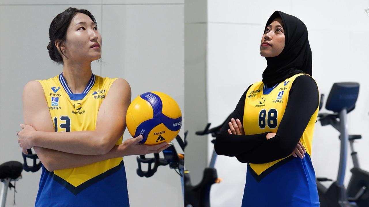 Kolase foto Jeong Ji-yun dan Megawati Hangestri