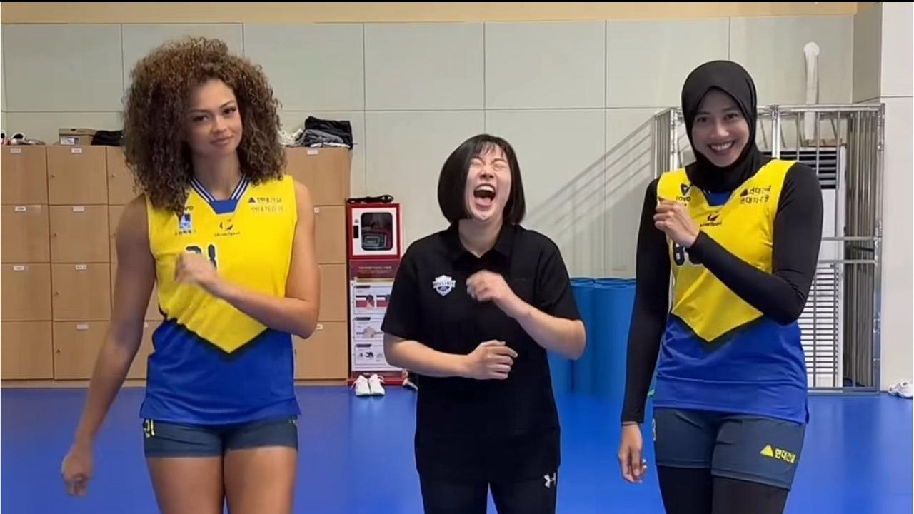 Jordan Wilson dan Megawati Hangestri join tren dance Brasil