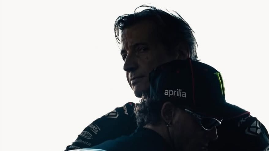 CEO Aprilia, Massimo Rivola bersama Marco Bezzechi