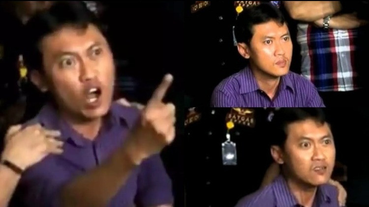 Arya Wiguna saat marah-marah dan bersumpah dalam kasus Eyang Subur.