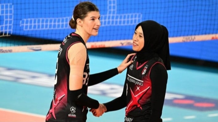 Megawati Hangestri dan Vanja Bukilic