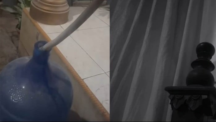 Suara dentuman misterius disertai dengan getaran pada kaca jendela rumah dan air