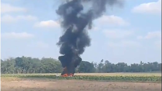 Detik-detik Pesawat Jatuh di Blora Jateng, Diduga Ada Penumpang di Dalamnya
