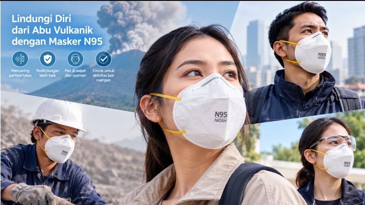 Spesifikasi Masker Terbaik untuk Melindungi dari Abu Abrasif Anak Krakatau
