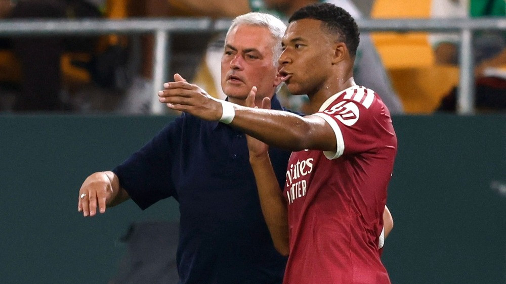 Jose Mourinho dan Kylian Mbappe di Real Madrid