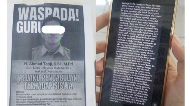 Oknum Wakasek SMAN 1 Pamanukan Subang diduga lakukan pencabulan