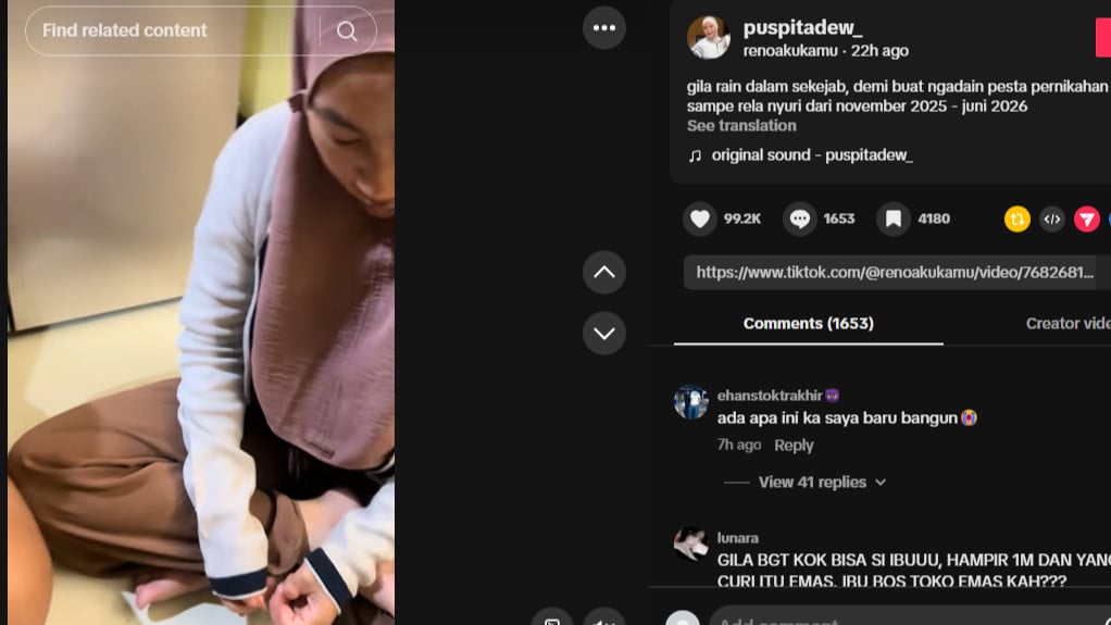 ART curi emas majikan senilai Rp1 miliar untuk modal nikah