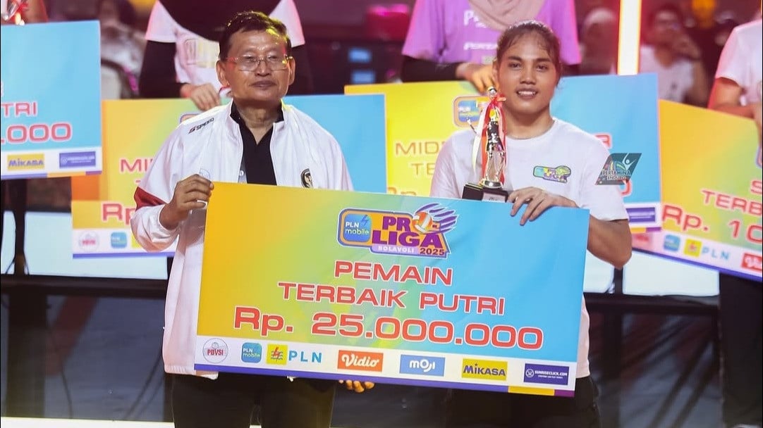 Junaida Santi saat Jadi MVP Proliga 2025