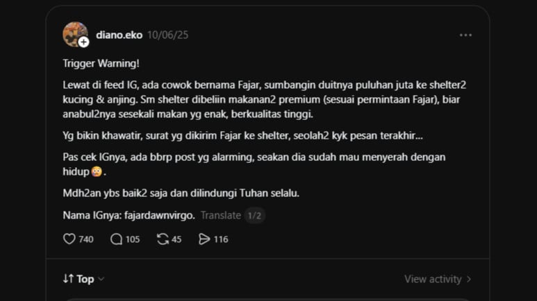 Gelagat Fajar Sahrudin telah dicurigai warganet sejak Juni 2025