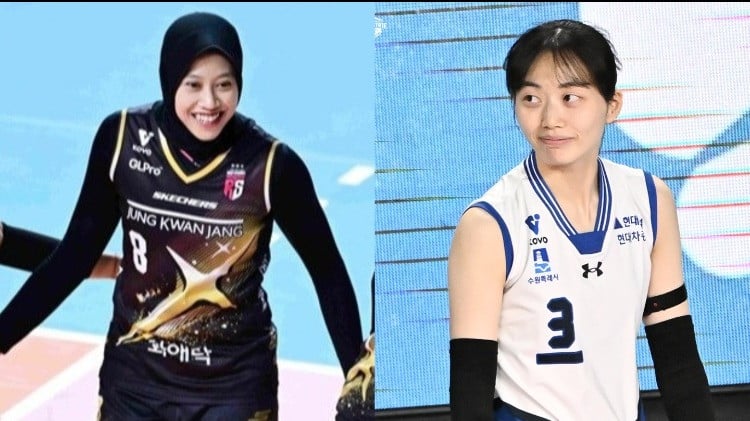 Megawati Hangestri dan Kim Da-in.