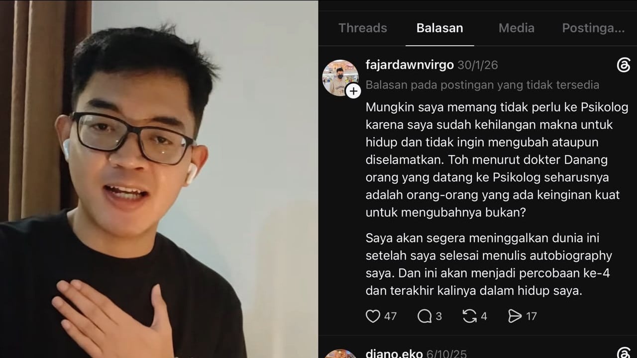 Fajar Sahrudin Pernah Ungkap Alasan Enggan ke Psikolog dan Bicara soal Percobaan Akhiri Hidup