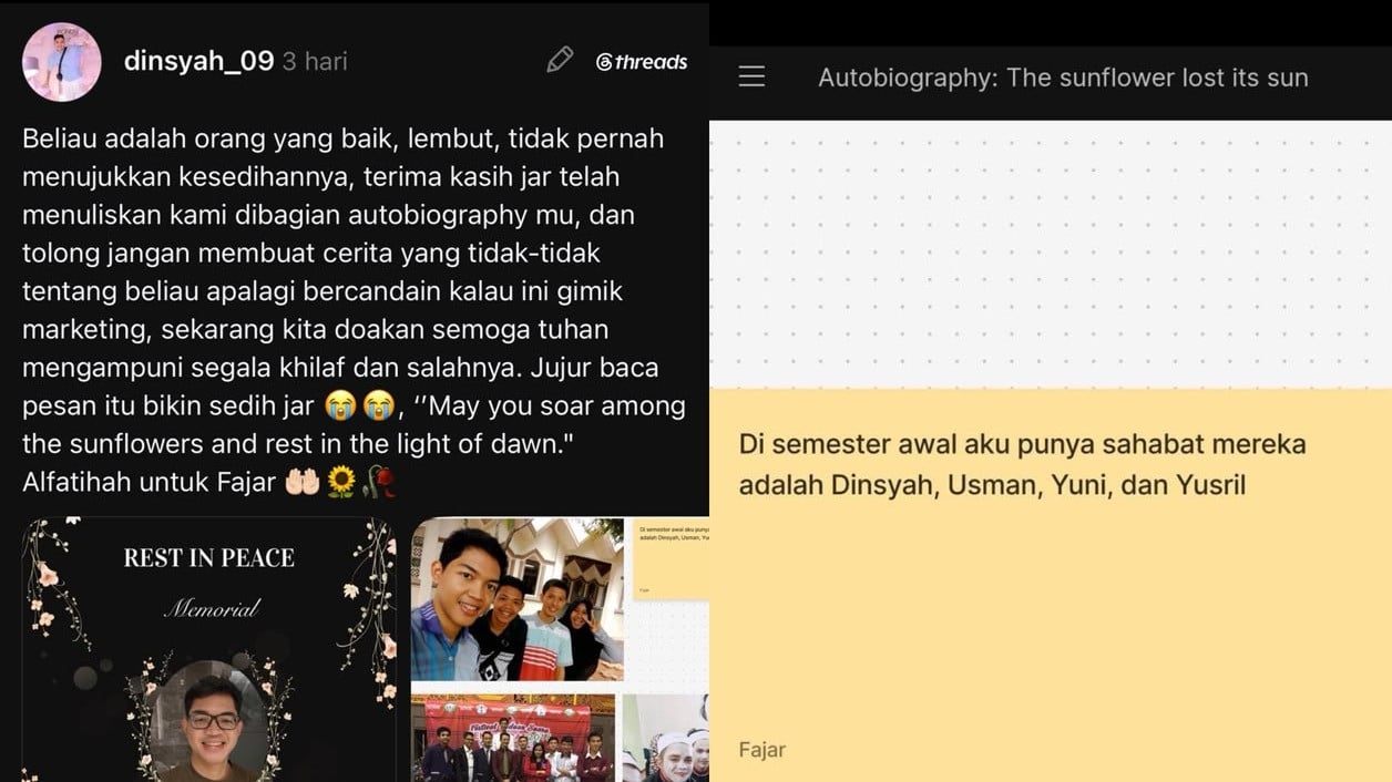 Bantah Cuma Gimik Marketing, Teman Fajar Sahrudin Ungkap Sifat Aslinya Sebelum Meninggal di GBK