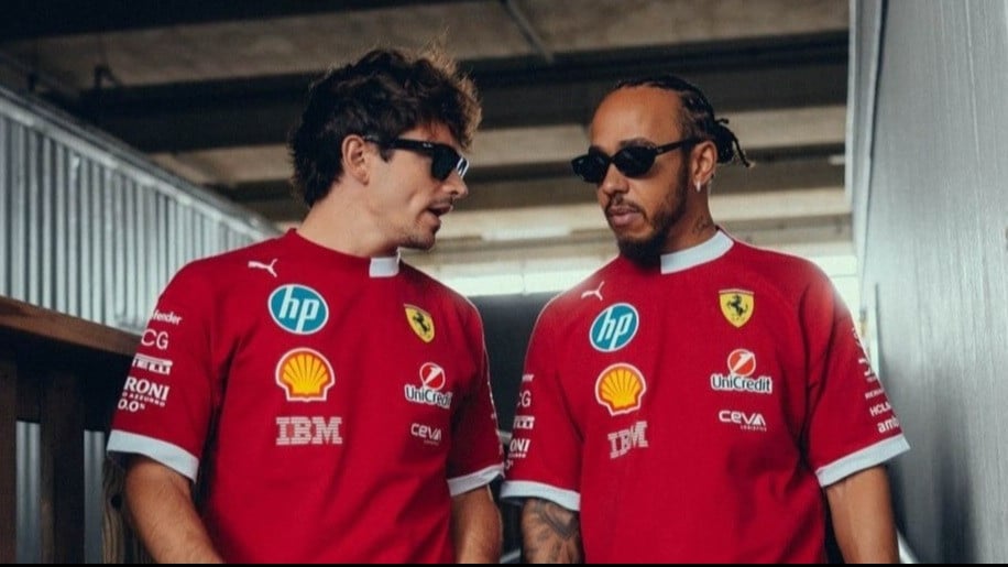 Charles Leclerc dan Lewis Hamilton