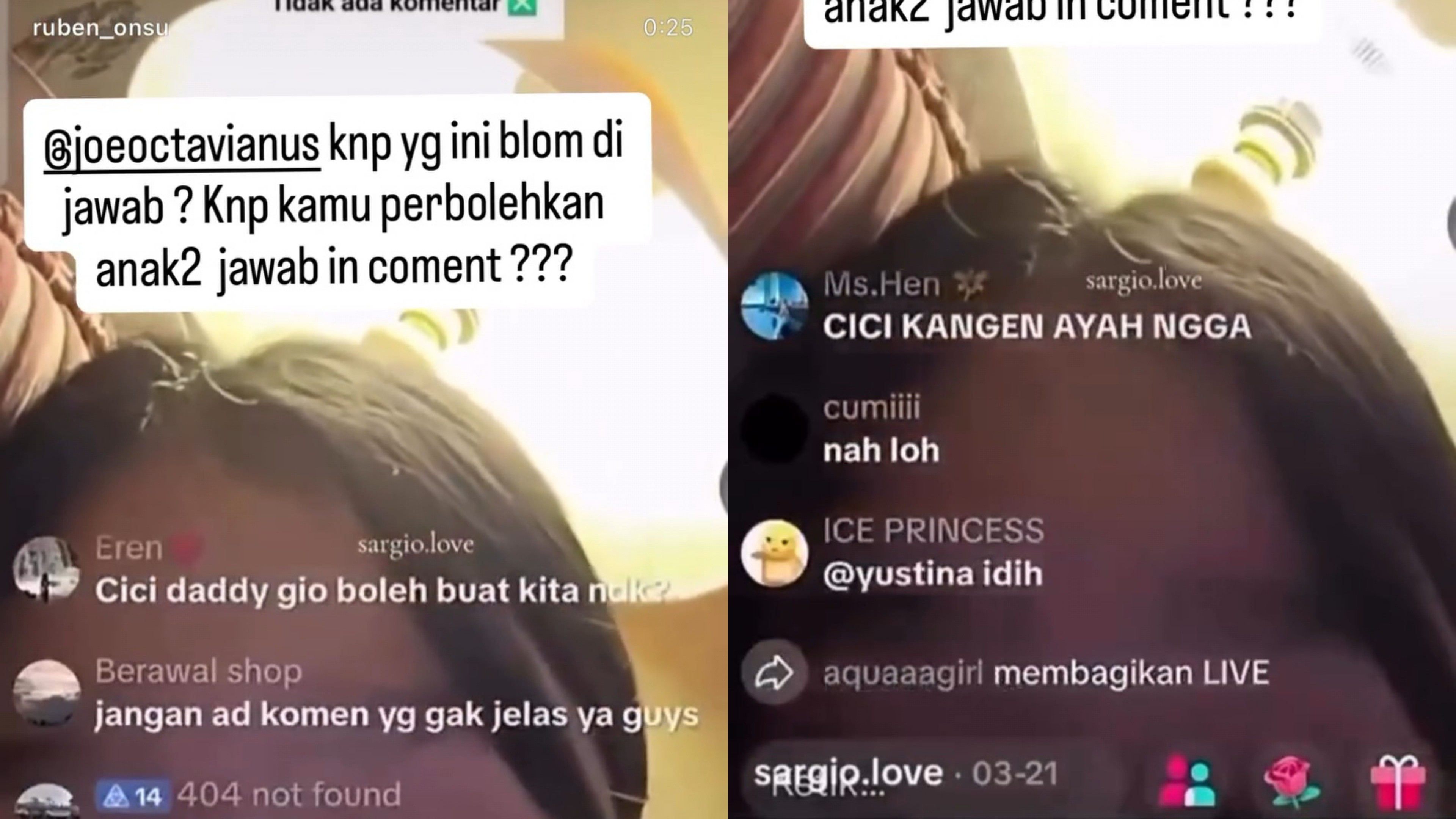 Thalia Live Streaming di Medsos
