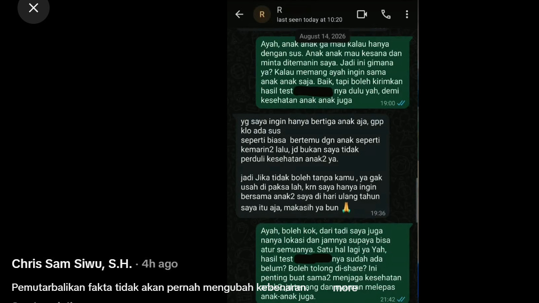 Tak Mau Diam Lagi, Kuasa Hukum Sarwendah Bantah Pernyataan Pihak Ruben Onsu dan Ungkap Bukti Chat
            - galeri foto