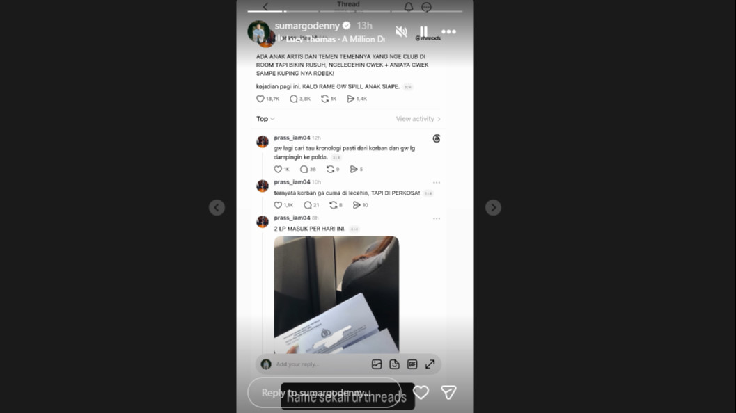 Respons Denny Sumargo setelah ada dugaan anak artis terseret kasus kekerasan seksual