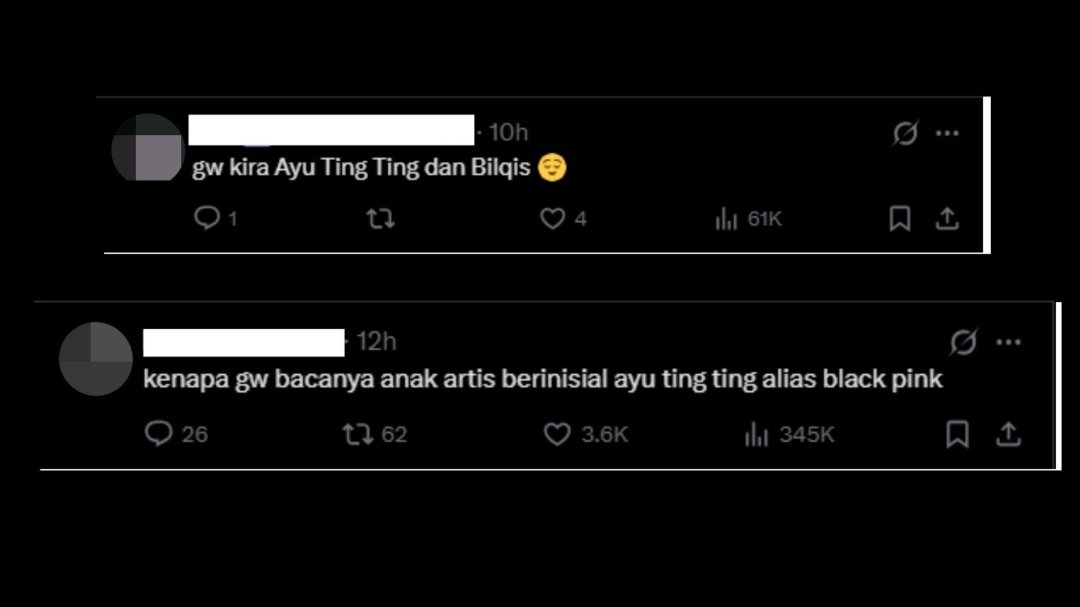 Komentar netizen soal inisial ATT yang dikira akronim Ayu Ting Ting dalam dugaan kasus yang menyeret Betrand Peto