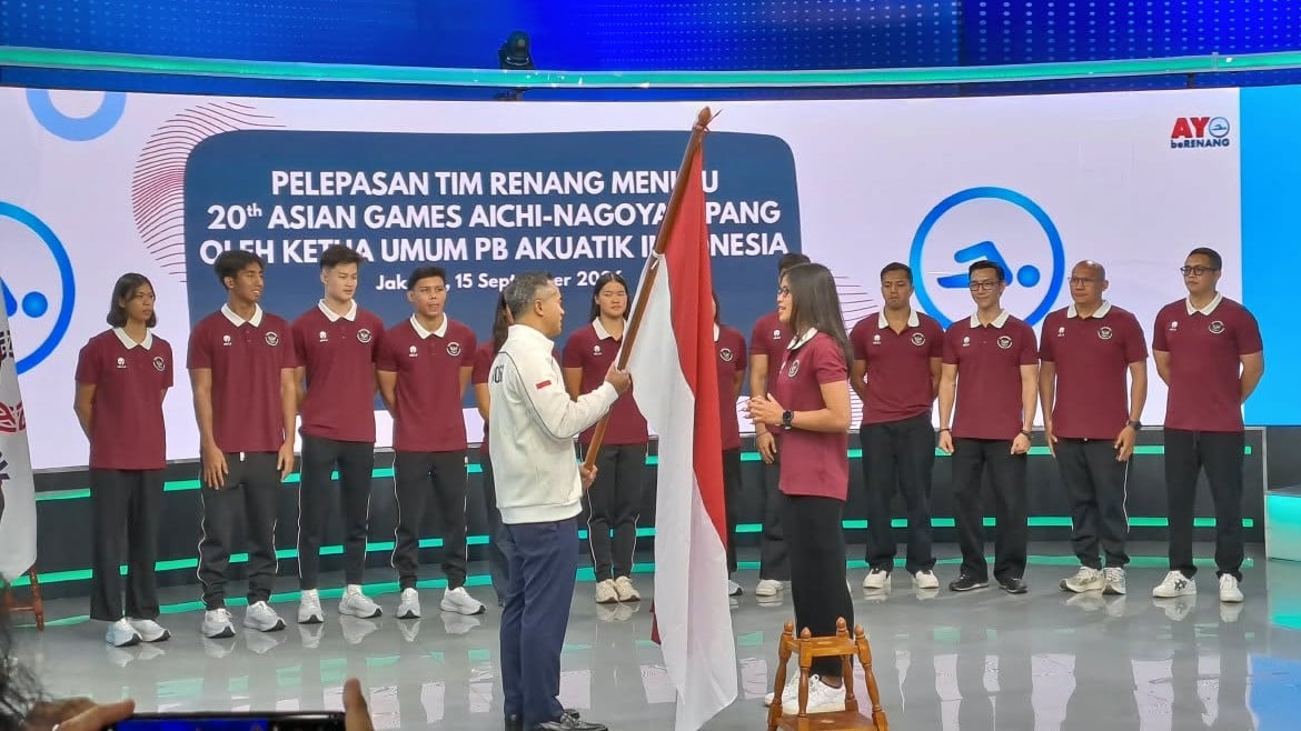 Acara Pelepasan Tim Renang oleh Ketua Umum PB Akuatik Indonesia