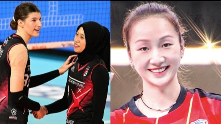 Vanja Bukilic, Megawati Hangestri dan Zhong Hui.