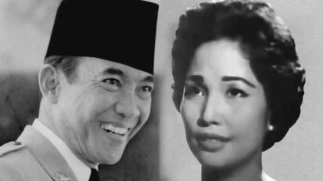 Istri Soekarno Amelia De La Rama dalam film The Steel Claw (1961)