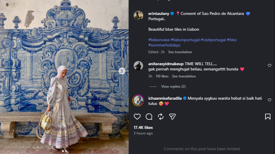 Unggahan terbaru Erin Wartia