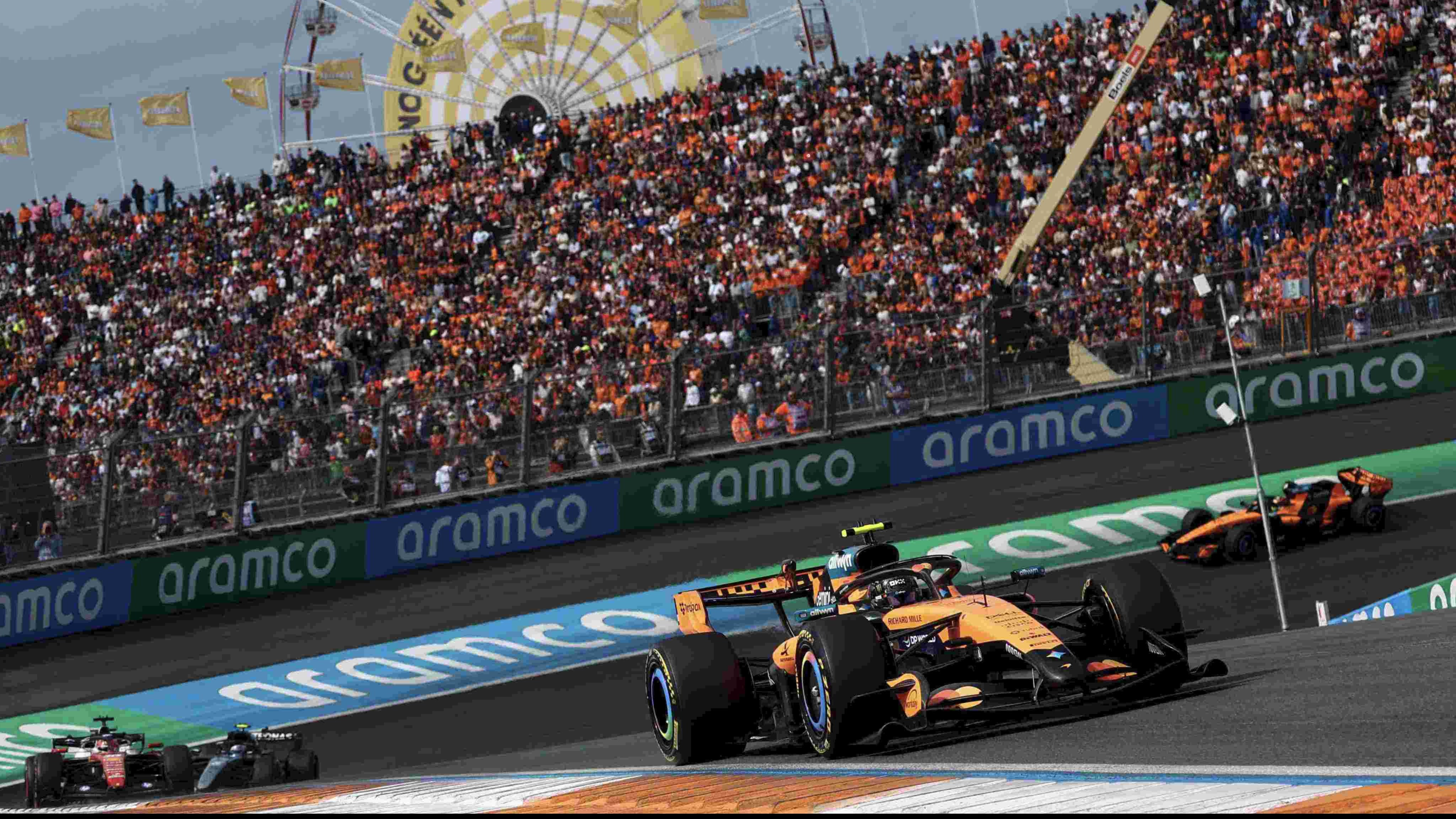Pembalap McLaren, Lando Norris saat beraksi di F1 GP Belanda 2026