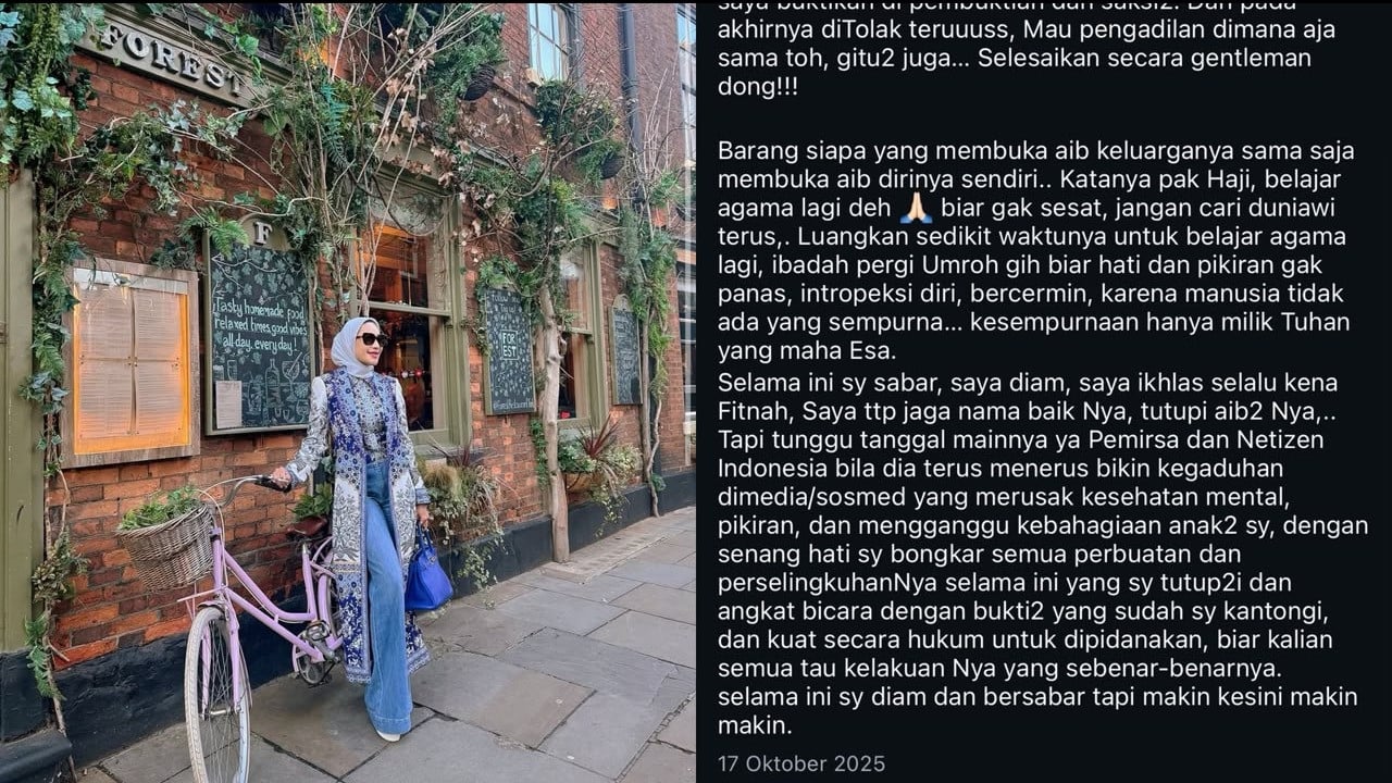 Unggahan lawas Erin Wartia soal aib rumah tangga viral kembali di tengah kabar rencana pernikahan Andre Taulany dan Amanda Rigby