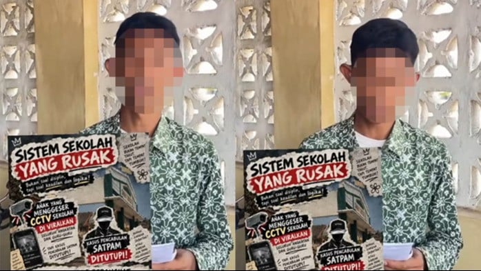 Siswa SMAN 1 Sentolo membuat video klarifikasi atas poster yang dibuat