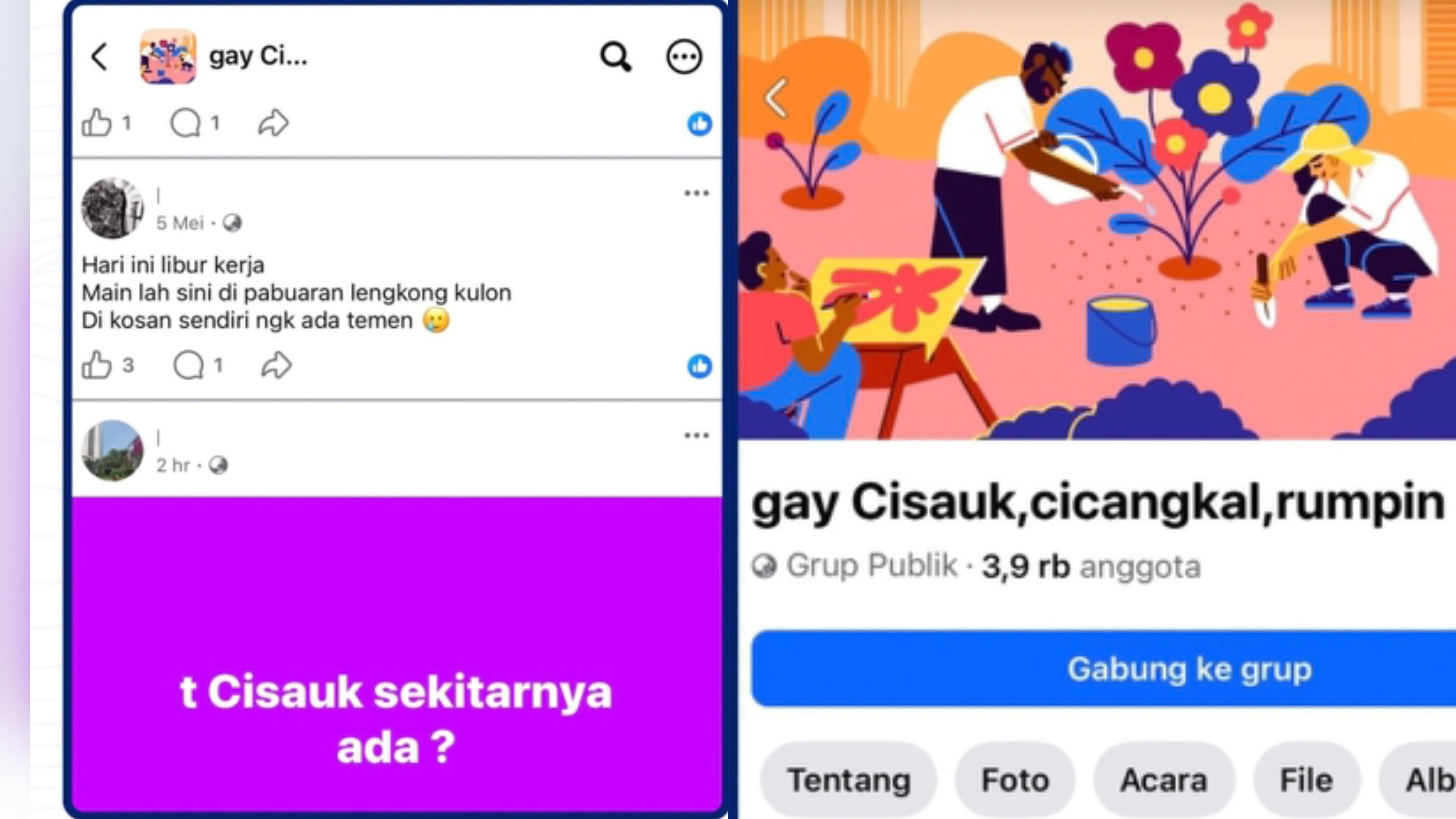 Viral Grup Gay Cisauk