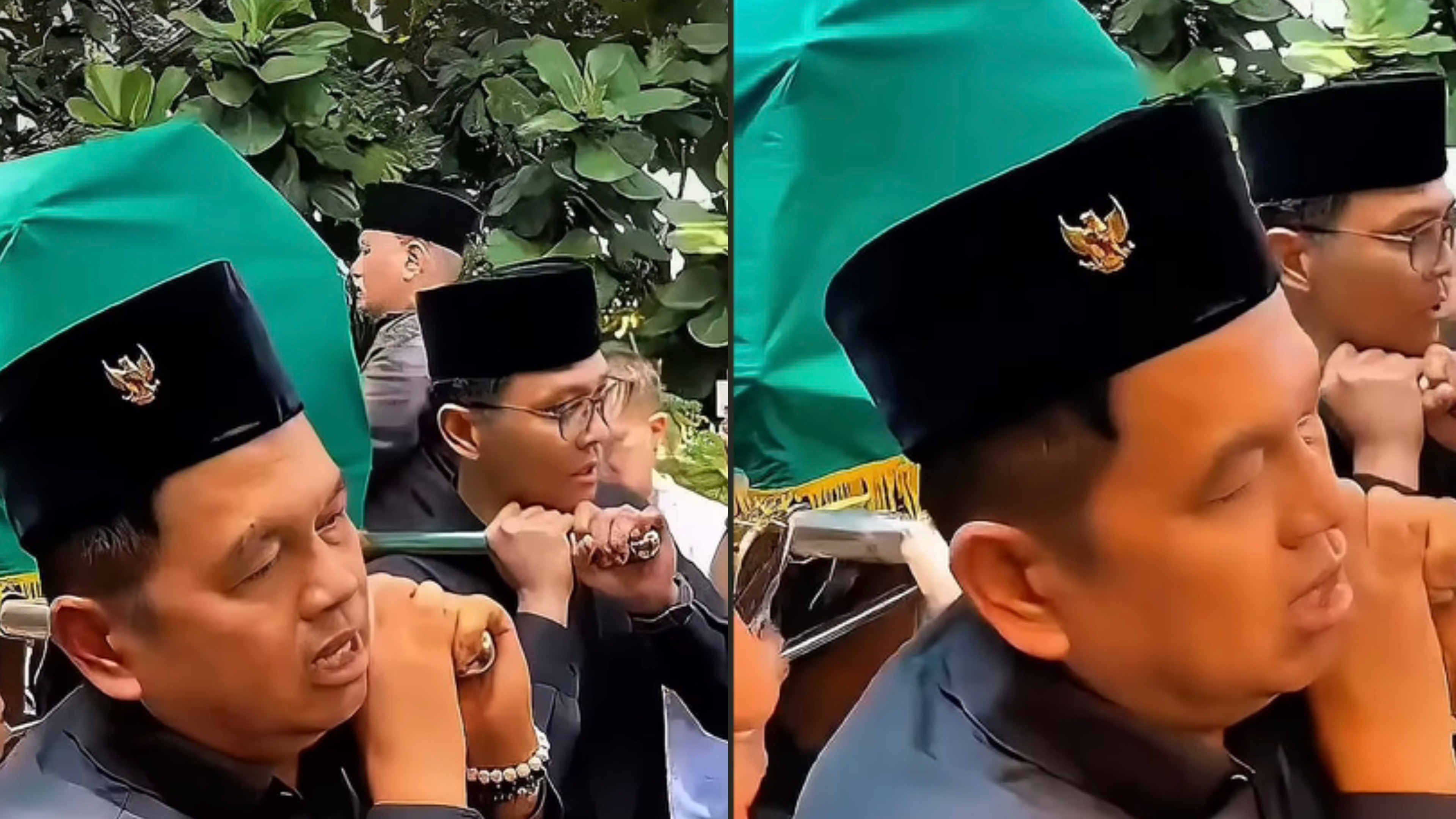 Dedi Mulyadi Angkat Keranda Jenazah Eks Gubernur Jawa Barat Danny Setiawan