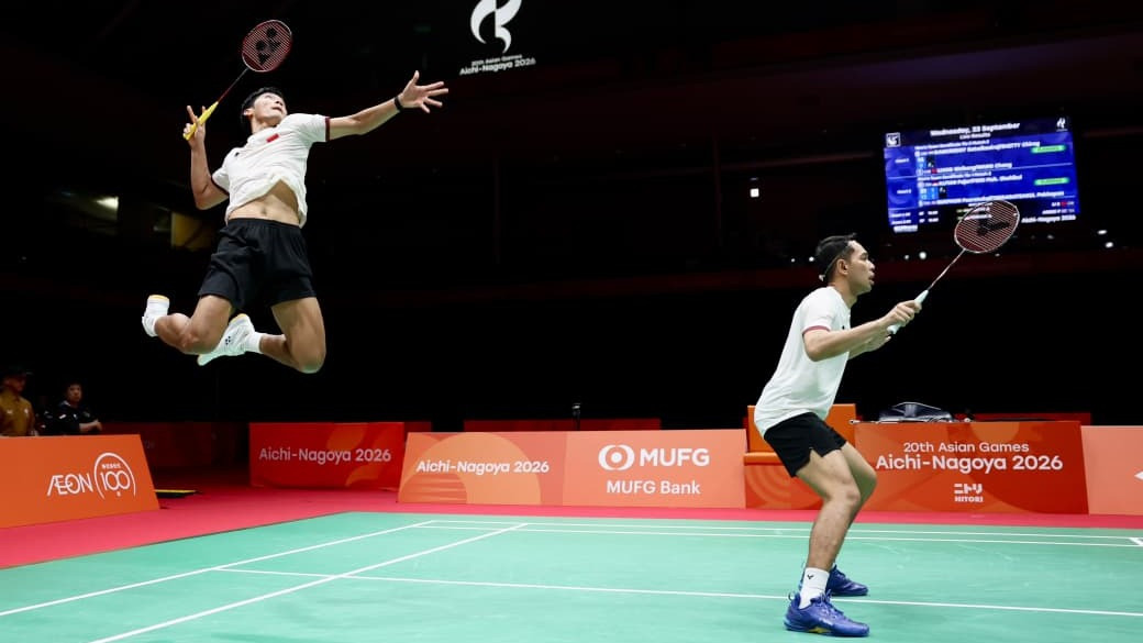Ganda Putra Indonesia, Fajar Alfian/Muhammad Shohibul Fikri, di Asian Games 2026