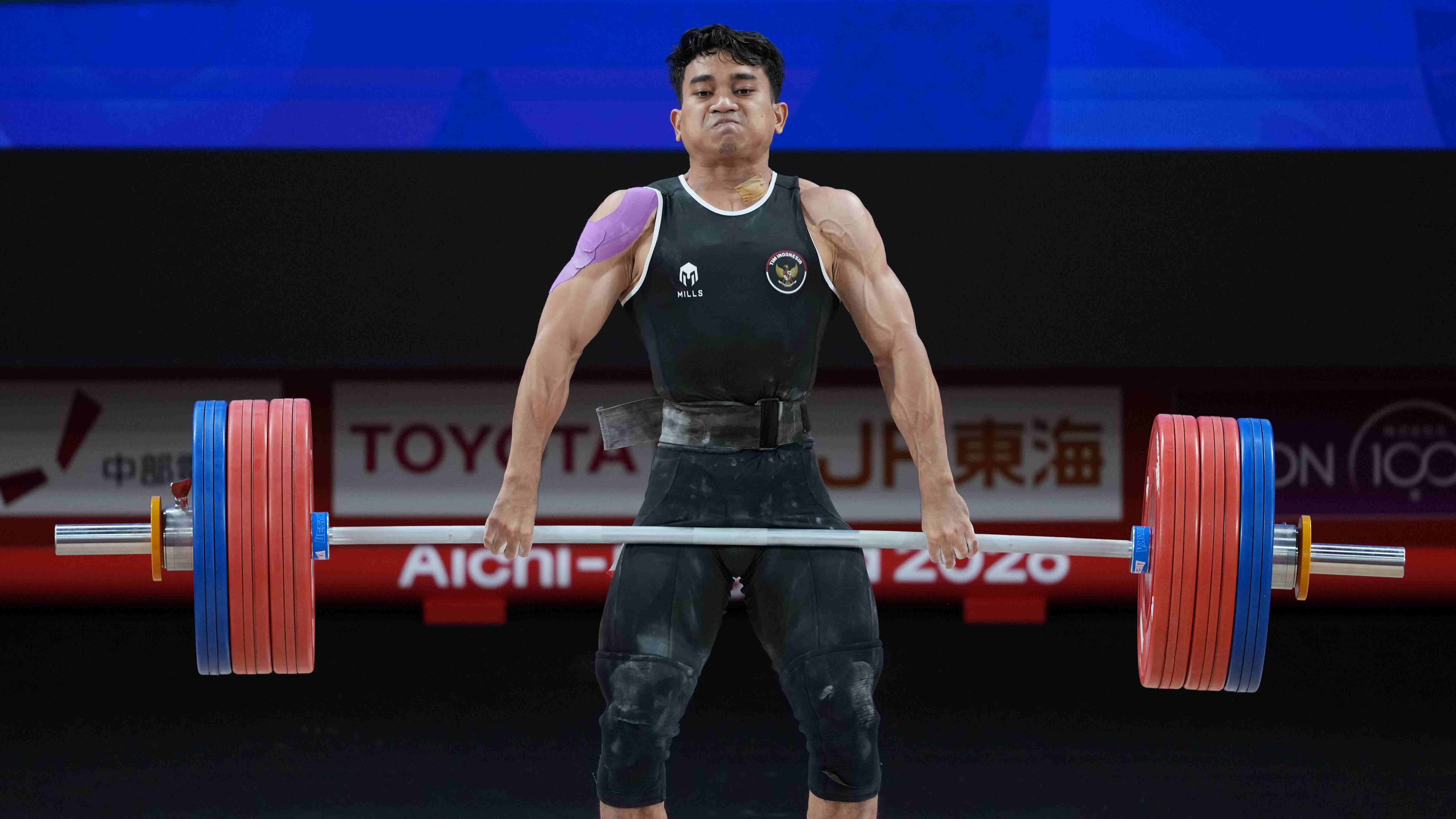 Lifter Indonesia, Ricko Saputra, di Asian Games 2026