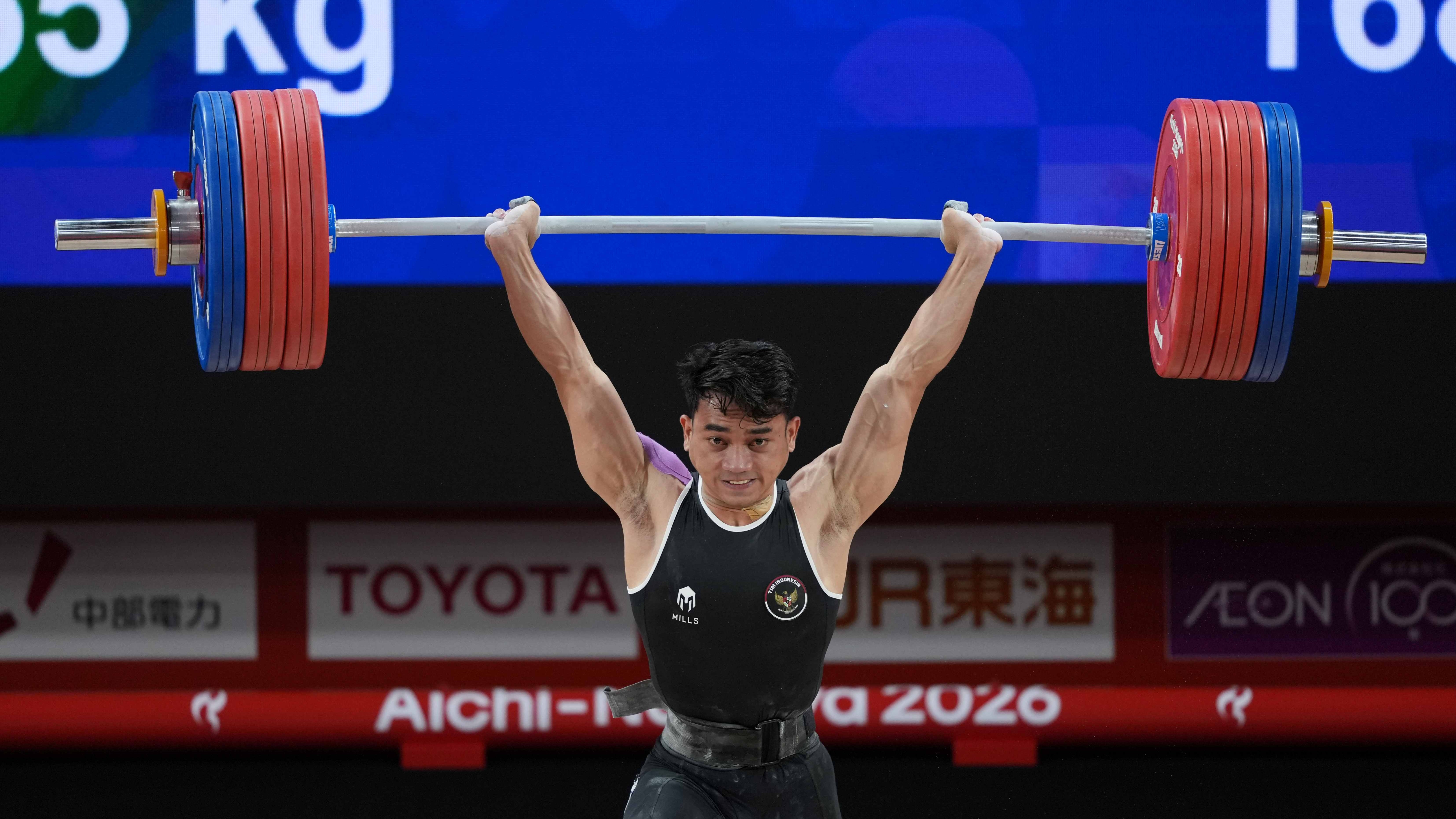 Lifter Indonesia, Ricko Saputra, di Asian Games 2026
