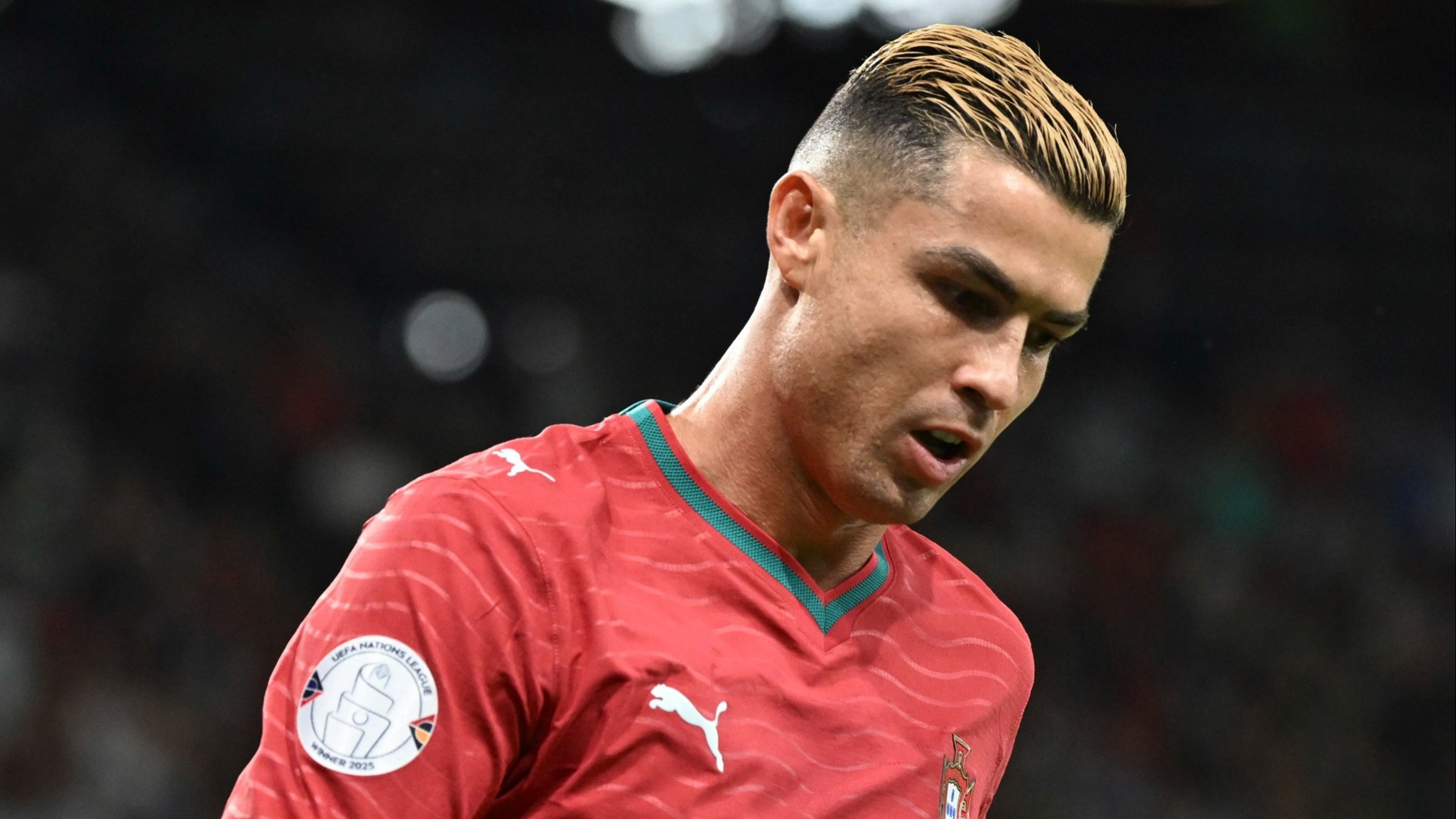 Cristiano Ronaldo dalam laga Portugal vs Wales di UEFA Nation League 2026