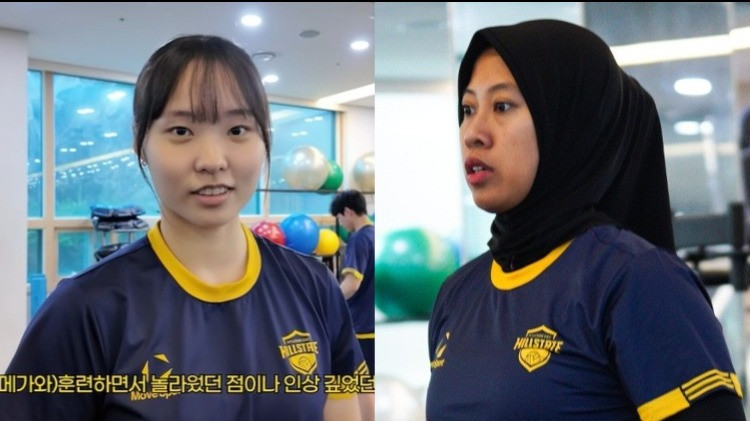 Lee Chae-yeong dan Megawati Hangestri.