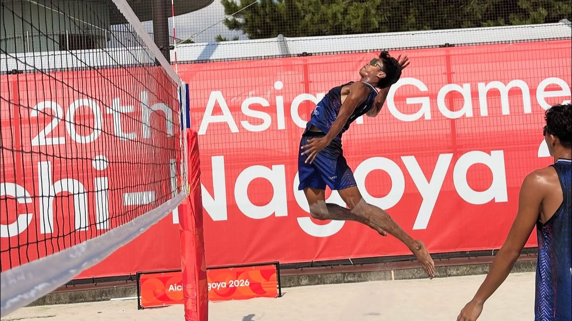 Pemain Tim Bola Voli Pantai Indonesia, Imam Ahmad Faisal, di Asian Games 2026