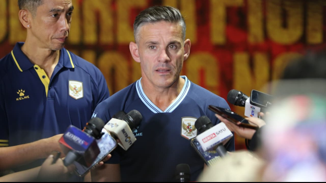 John Herdman usai latihan Timnas Indonesia
