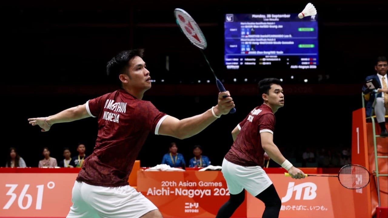 Ganda Putra Indonesia, Leo Rolly Carnando/Daniel Marthin, di Asian Games 2026