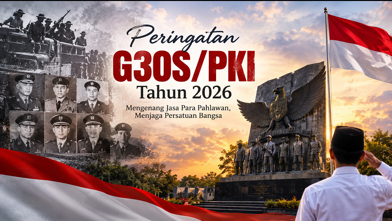 Ilustrasi peringatan G30S PKI tahun 2026