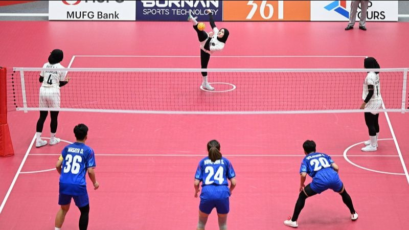 Tim sepak takraw putri Indonesia di Asian Games 2026