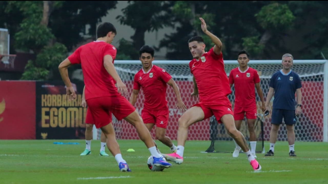 Latihan Timnas Indonesia