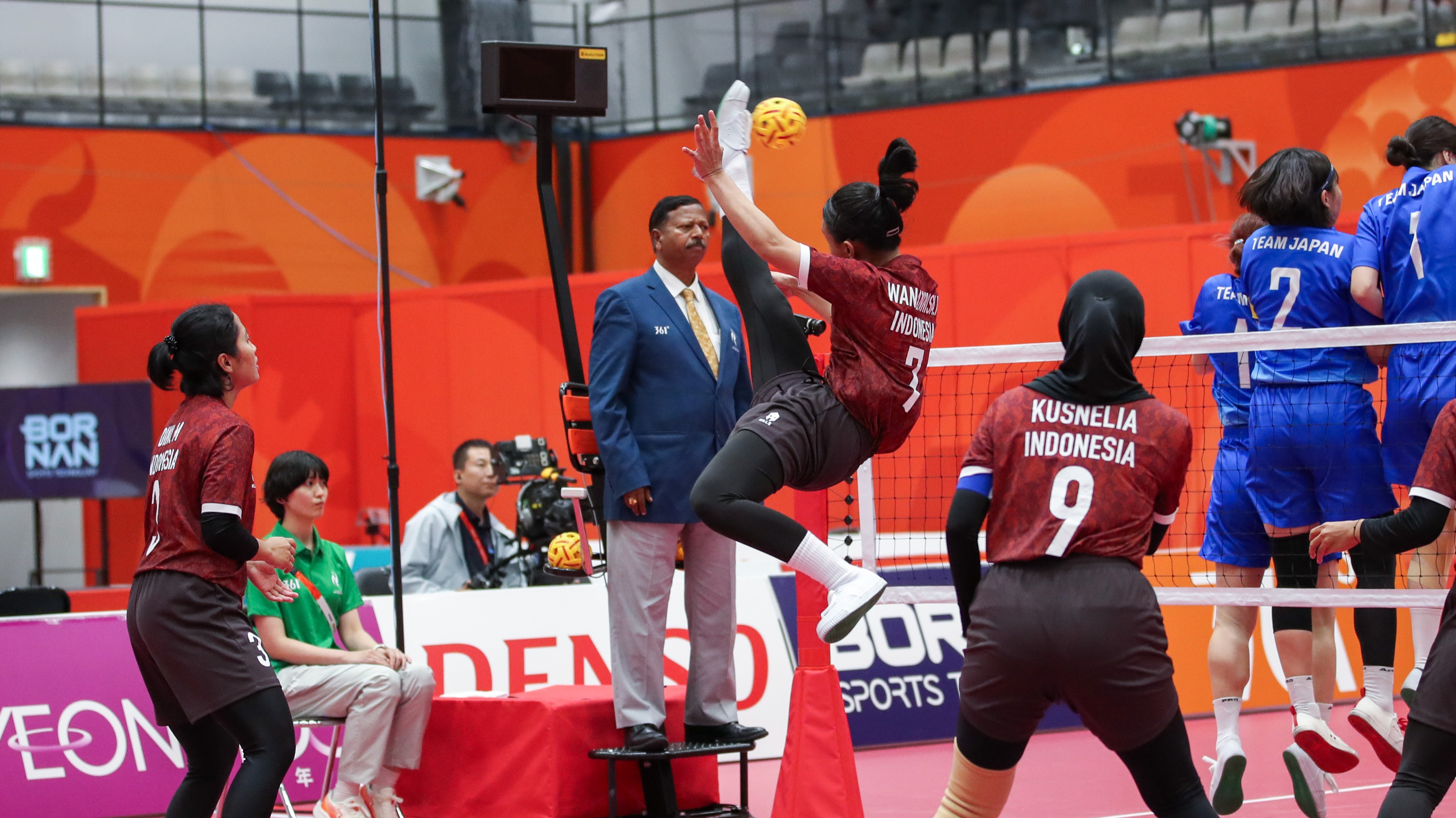 Tim Sepak Takraw Putri Indonesia di Asian Games 2026