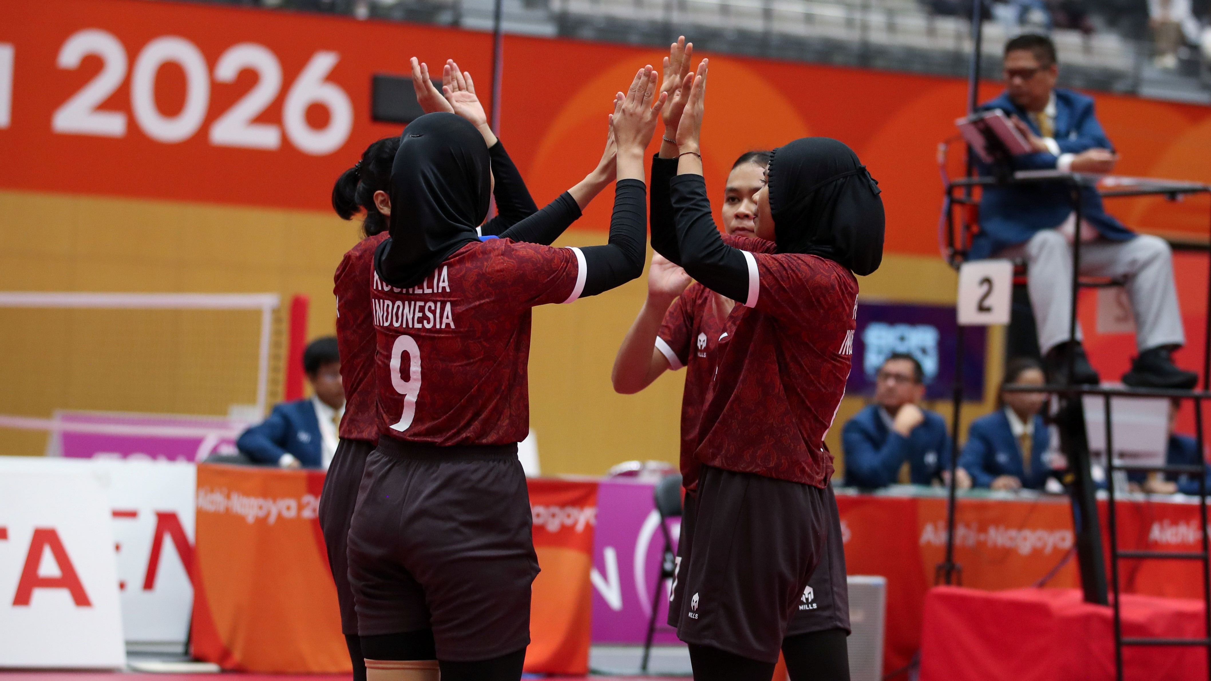Tim Sepak Takraw Putri Indonesia di Asian Games 2026